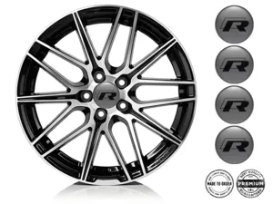 VW Pegatina Bombada Logo Emblemas de Rueda Elegante